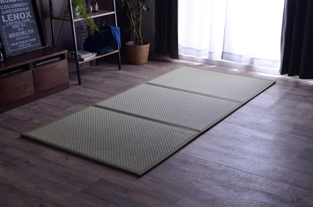 Ikehiko Igusa Mattress Bedding Rug Flare 80 X 210cm Green Compact Japanese Domestic Tatami Mold Prevention Tatami Lightweight Rainy Season Moisture