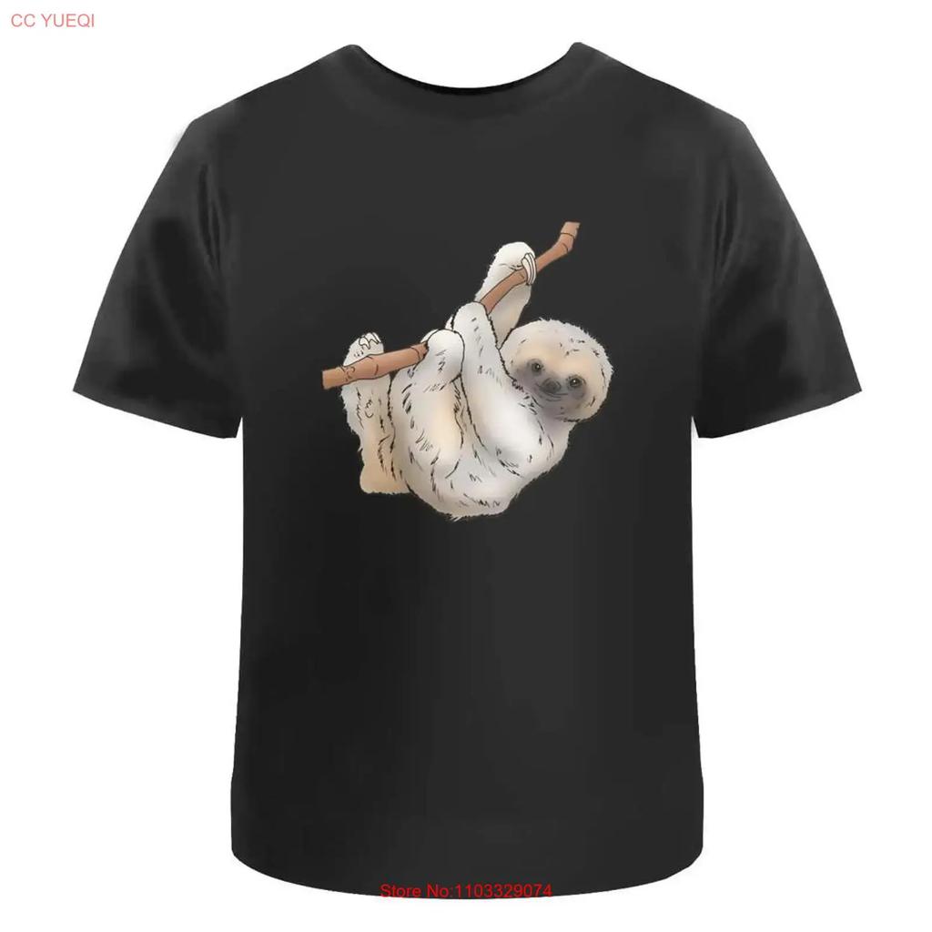 Entzückendes Faultier T-Shirt 100% Baumwolle S 2XL TA040486 vintage Gewaschen Stilvolle Designerkleidung homme Leicht modisch Bequem