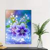 Diamond Painting Blooming Flower Cross Stitch Kits DIY Diamond Mosaic  Purple Flower New Arrivals Art Home Decor Handicraf Gift
