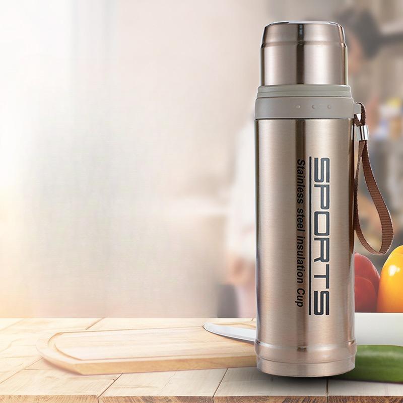 New Large-capacity Simple 304 Bullet Stainless Steel Thermos Cup Men's and Women's Outdoor Sports Kettle
