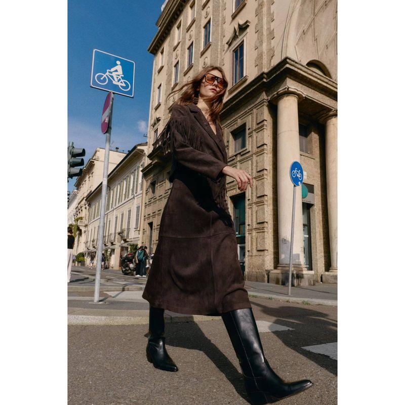 Za Autumn New Women's Clothing Zr European and American Style Velvet Vest Midi Skirt with Pockets 4344628 4344630