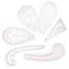 6Pcs Curve Ruler Multi Function Plastic Vary Form Sewing Grading Proofing Clothing Designs Tool