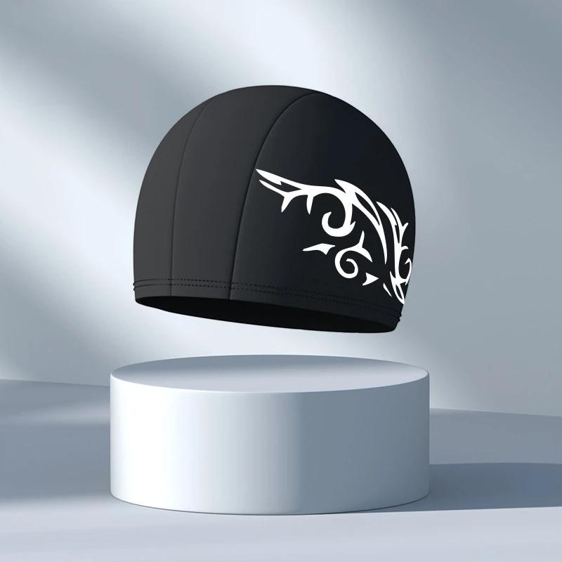 Swimming Caps for Men Women Elastic Nylon Ear Protection Long Hair Swimming Pool Hat Waterproof Bathing Caps Swim Accessories