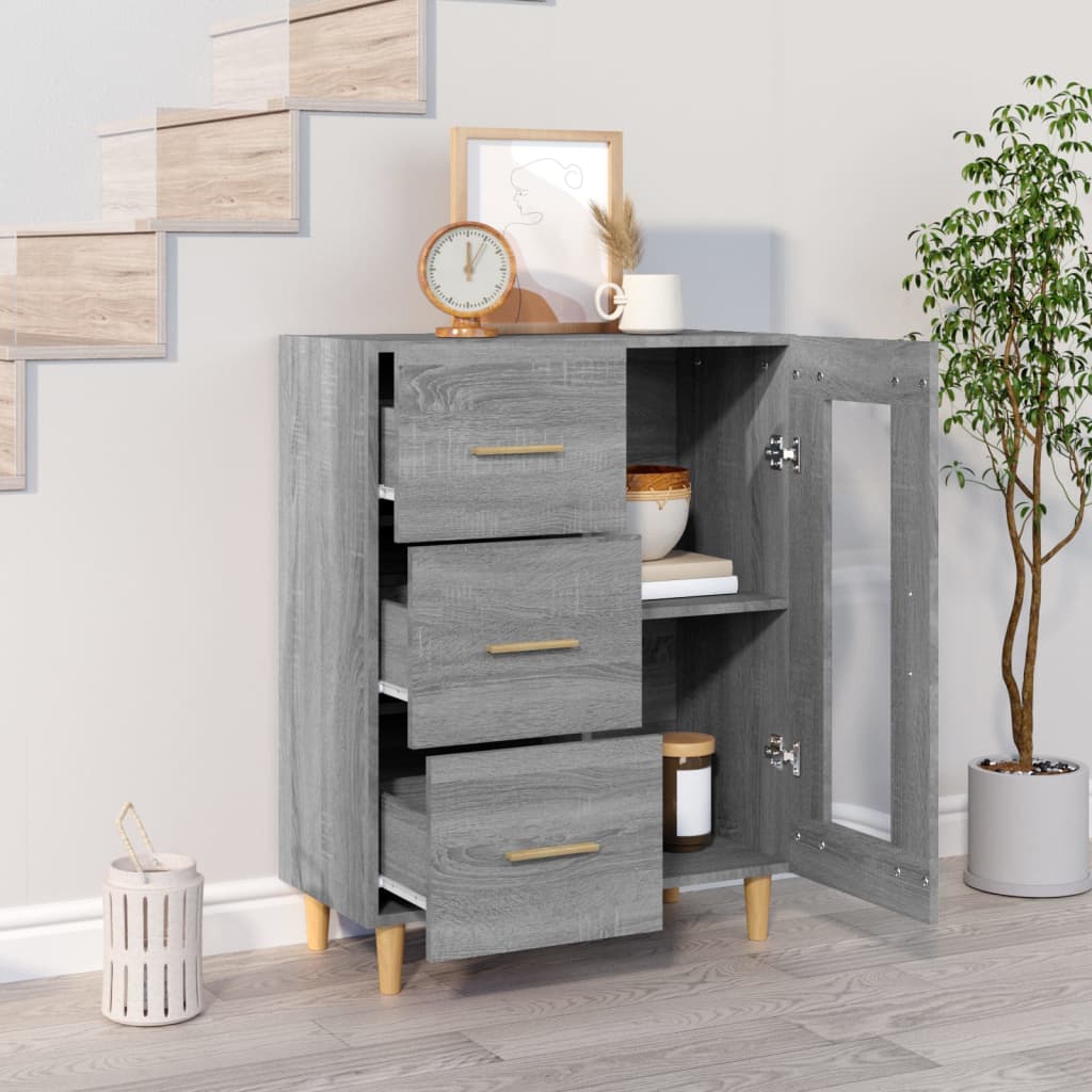 Sideboard Gray Sonoma 69.5 x 34 x 90 cm Particleboard