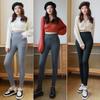 Lamb Fleece with Thickened Outer Layer, Extra Thick Oversized Slim Fit, Winter Base, Warm Cotton Pants for Women