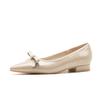 New flat-bottomed bow pointed temperament versatile, not tired, comfortable women's single shoes