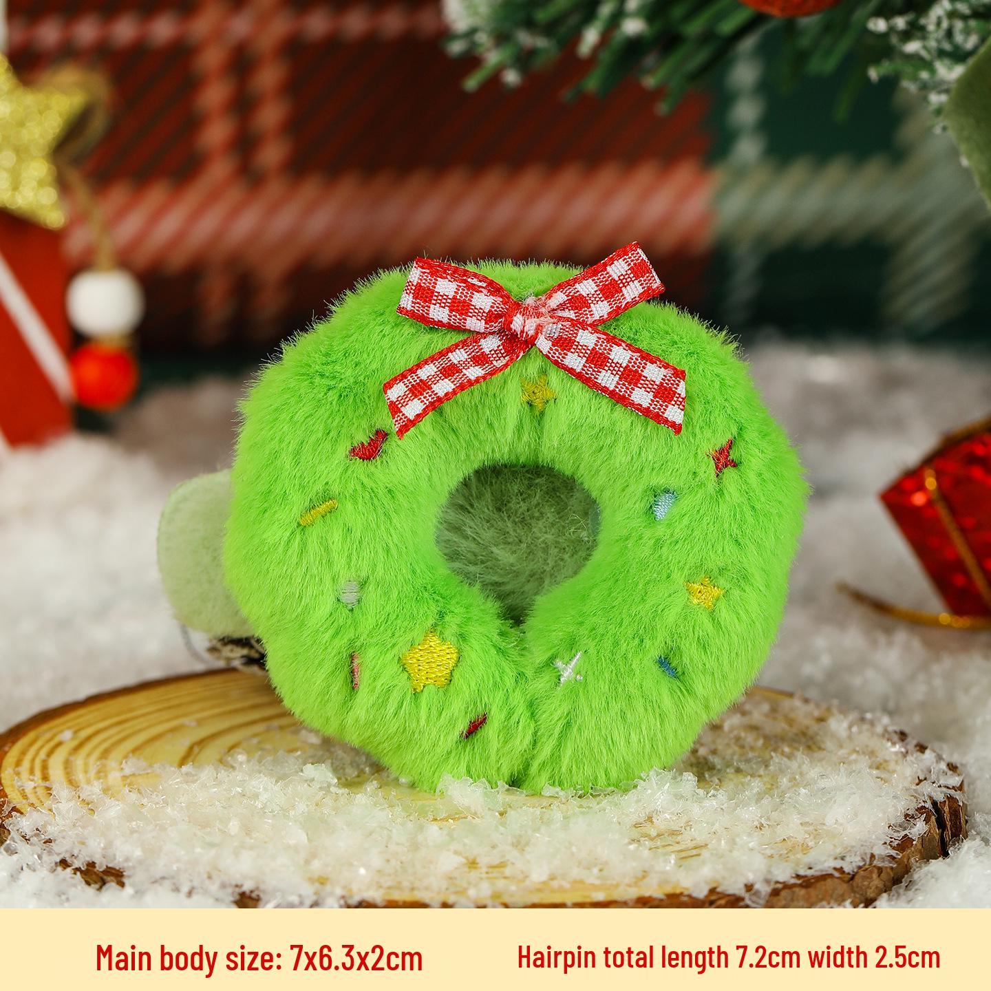 

Cute Cartoon Christmas Plush Hair Clips for Girls