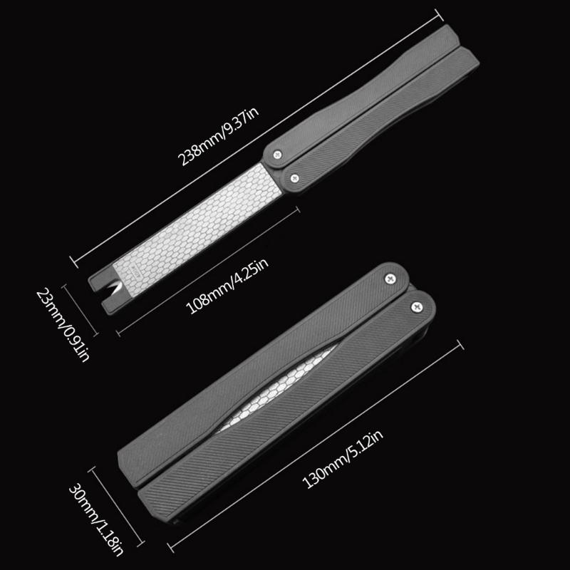 Sharpening Stone Garden Sharpener Folding Pocket Diamond Knife Sharpener Stone