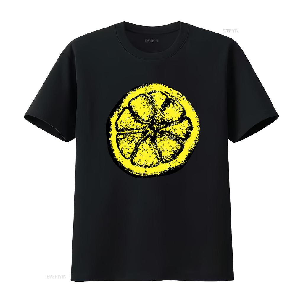 Vintage Style Stone Roses Lemon T Shirt for Men and Women Vintage Washed Soft Comfortable Slightly Homme Breathable Streetwear