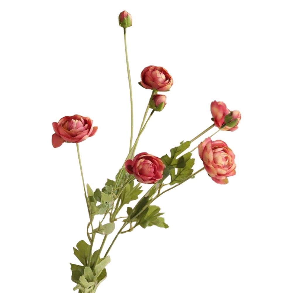 Artificial Ranunculus Flowers Fake Silk Artificial Flowers 8 heads Ranunculus Bouquet Faux Peony Wedding Home Decoration