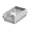 Stainless Steel Cat Litter Box Enclosed Side-Entry Scratchproof For Small/Medium Cats, Perfect For Home Apt And Cat Lovers Gift