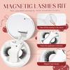 lace Magnetic Eyelashes with Applicator 2 Pairs Magnetic Eyelashes No Glue Needed Reusable Magnet Lashes Natural Look Easy to Wear