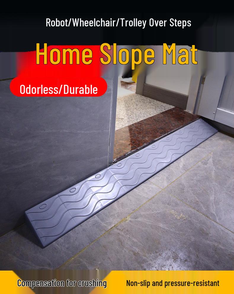 Triangular Indoor Robot Vacuum Climbing Pad - Plastic Small Step Ramp for Household Thresholds