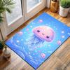 Cute Jellyfish Cartoon Carpet for Living Room Bedroom Bedside Floor Mat Cloakroom Area Rugged Creative Doormat Fast Shipping