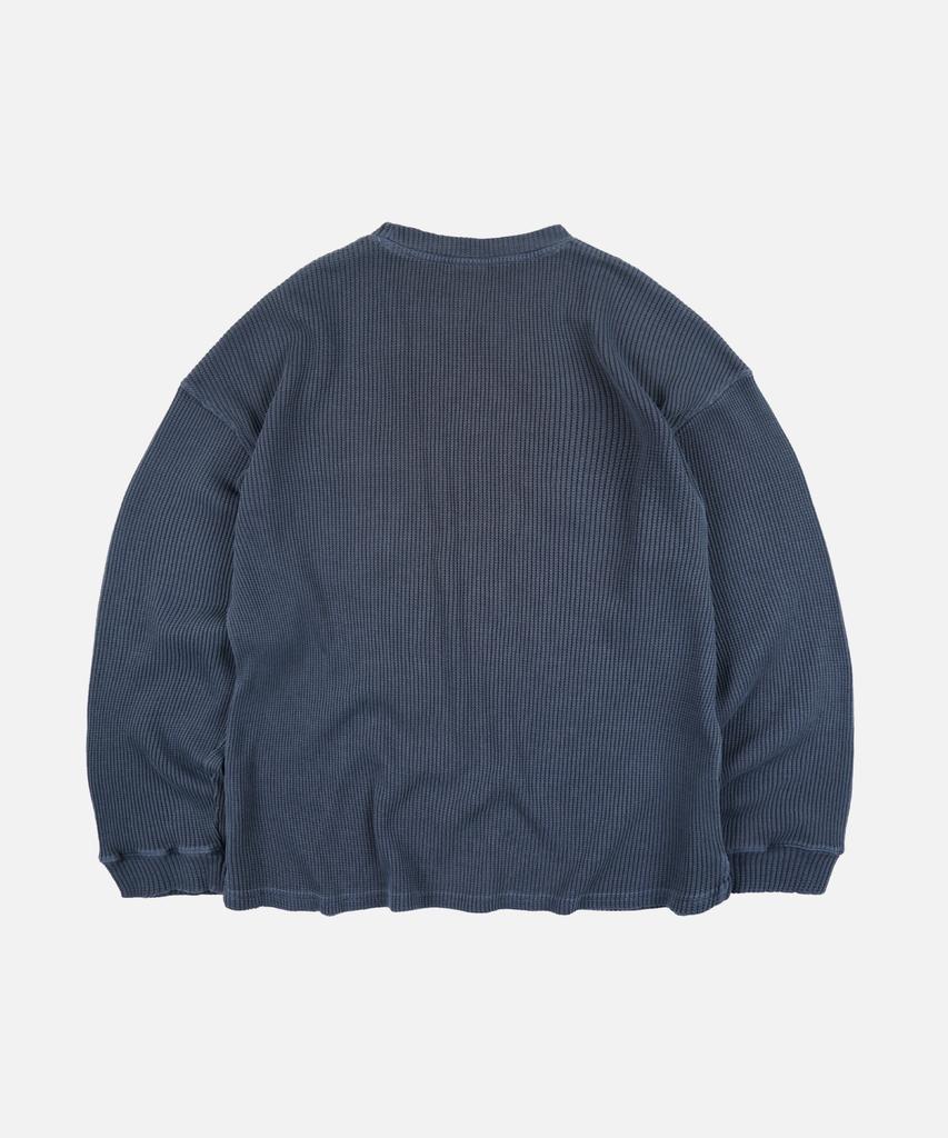 FRIZMWORKS Pigment Dyeing Waffle Pocket Tee _ Blue