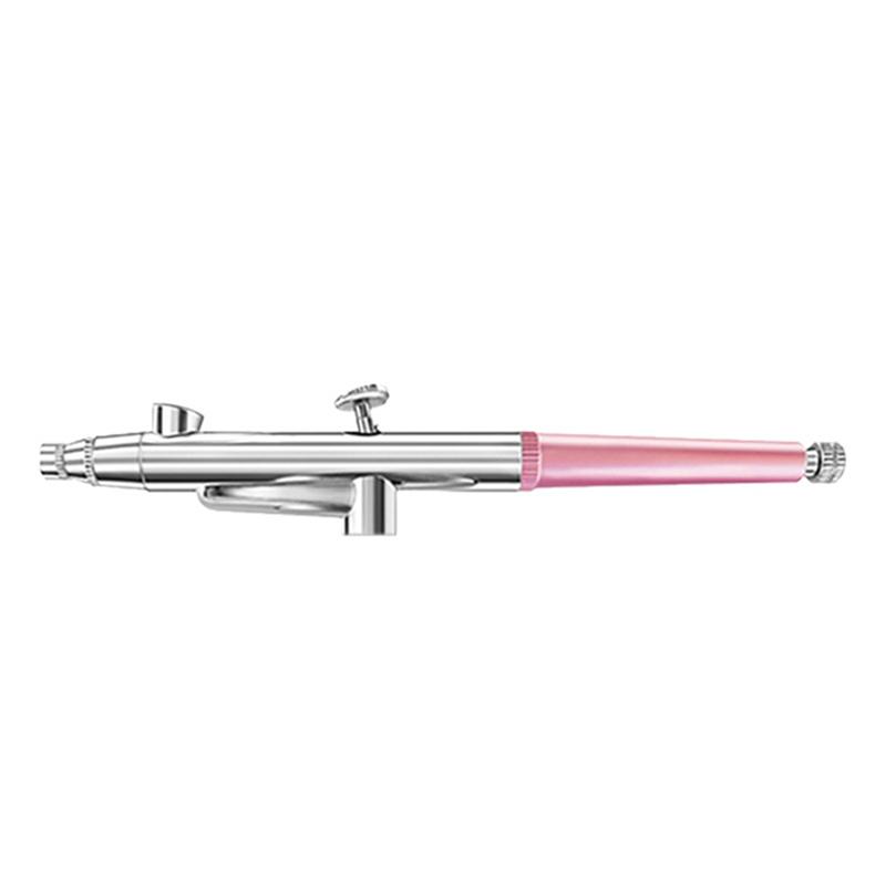 

ABUL-2X Portable Single Action Airbrush 0.3Mm Nozzles Spray Airbrush Pen For Model Cake Nail Car Painting Beauty Inkjet-Pink