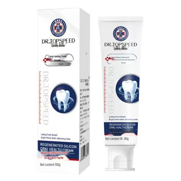 Speedy Doctor Silicone Toothpaste: Fresh Breath & Gentle Deep Clean Oral Care. Regular