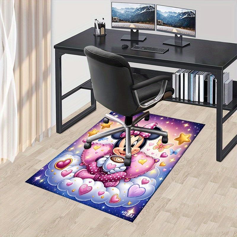 

3D Printed Minnie Mouse,Coffee Cup,Starry Night Anti-Slip Rug - Machine Washable Office Rug for Living Room, Bedroom, Office 60cm by 90cm