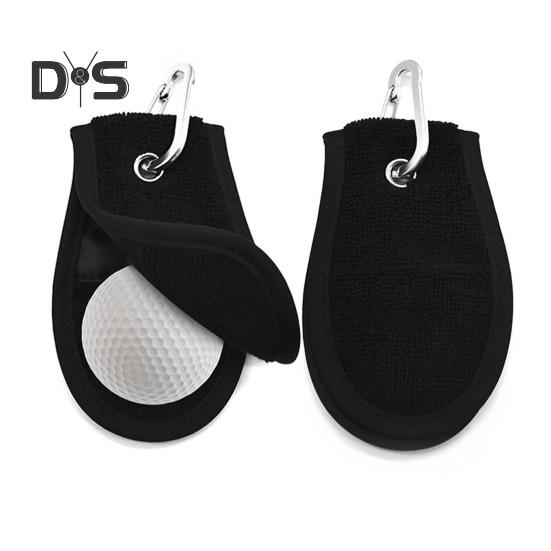 Prosop de minge de golf moale și absorbant, prosop mic de minge de golf cu clemă pentru saci de golf, accesorii de curățare a mingii de golf pentru jucători de golf