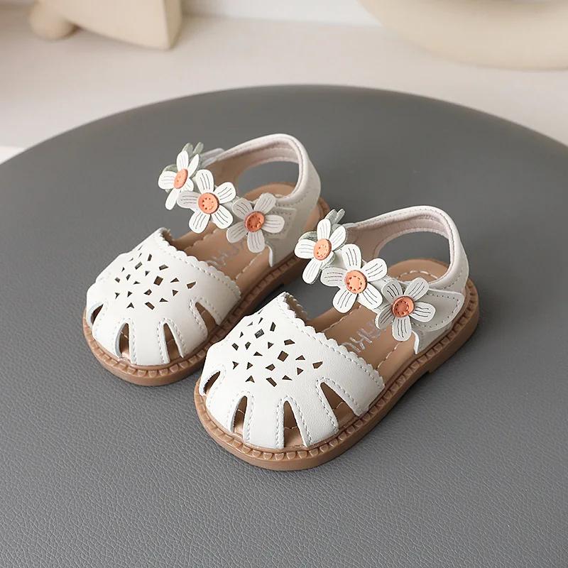 

Children Sandal Summer New Style Comfortable Soft Soled Baby Walking Shoes Fashion Versatile Kids Casual Shoes Sandalias De Ñiña 18insole13cm бежевый
