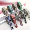 2 Rolls Clothing Accessories for Hats Bags Jackets Rhinestone Tape Iron-On Glass Self-Adhesive Chain Ribbon Multi-Color