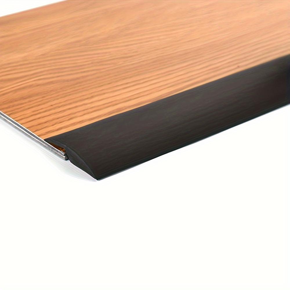 

1PC 1mx3.5cm PVC floor joint decorative strip, transition strip from carpet to tile floor, wear-resistant and machinable flat 1m чорний
