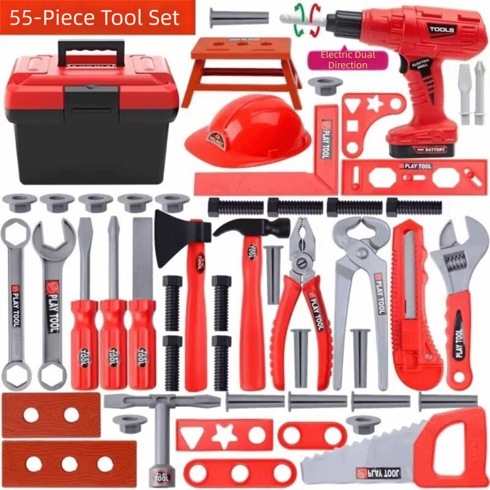 With Screwdrivers Pretend Play Tool Kit Simulation Engineering Toy Tool Box  For Toddler