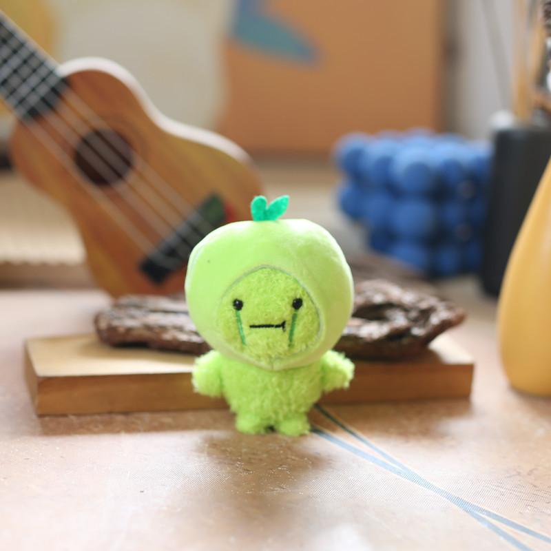 Adorable Fruit Duck Keychain Plush Toy Cute Bag Charm Soft Stuffed Animal