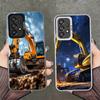 Excavating Machinery Cool Shockproof Phone Case for Samsung A17 A16 A15 A14 A37 A57 A36 A56 A26 A35 A55 A25 A34 A54 A24 A13 A23
