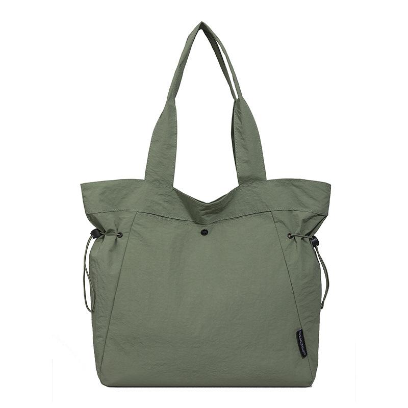 

Нейлоновая сумка женская большой вместимости на плечо студенческая для учебы通勤 тоут зелёный