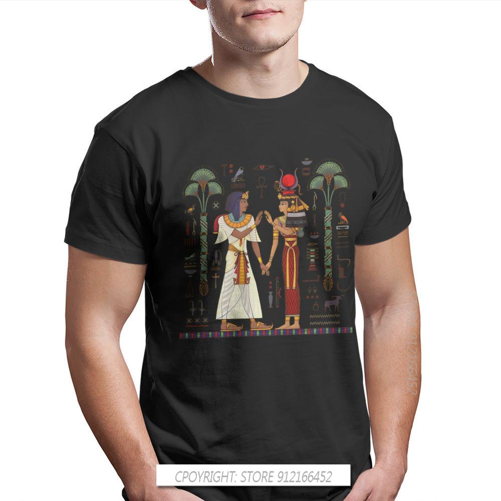 Ägyptisch Altes Ägypten Kultur Hieroglyphe Und Symbolalte Kultur Singen Und Symbol Männer T-Shirt Groß Reine Baumwolle Vintage T-Shirt