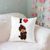 MMonchhichis Case Plush Fabric Soft Pillowcase Double Sided Print Cushion Cover Household Gifts