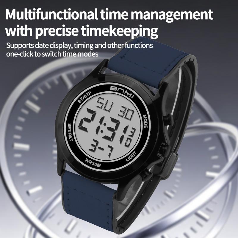 Digital Watches For Man Waterproof Sport Wristwatch Chronograph LED Display Date Week Display Casual Electronic Clock