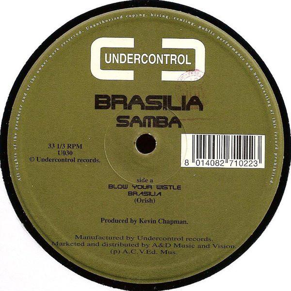 

12inch Record BRASILIA - Samba U030 Undercontrol 1993 Italy Dance & Electronica Used