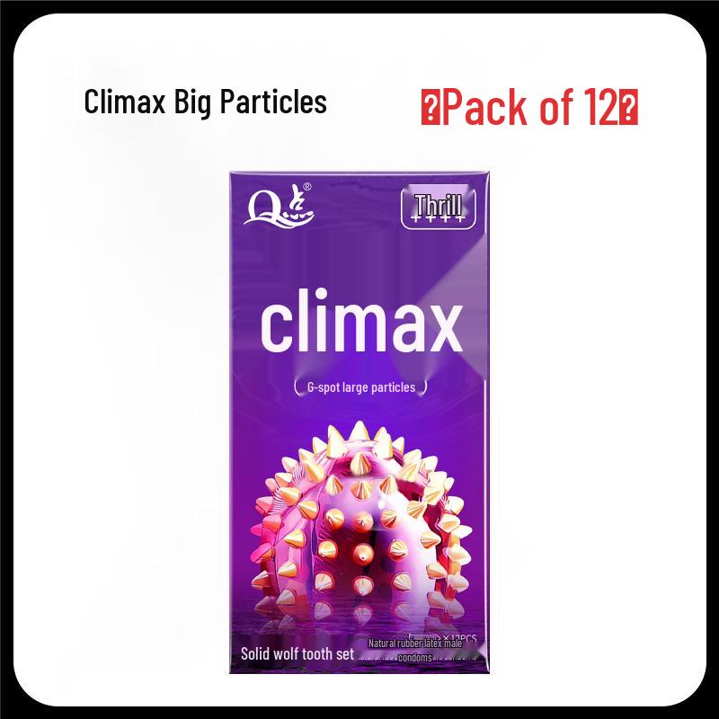 Q Point Ultra-Thin Pink Condoms with 3D Surrounding Particles - Odorless, Super Lubricated, Female Pleasure Enhancing.