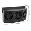 Tragbarer solarbetriebener Autoventilator Automobil-Lüftungsschlitz Belüftungskühlventilator
