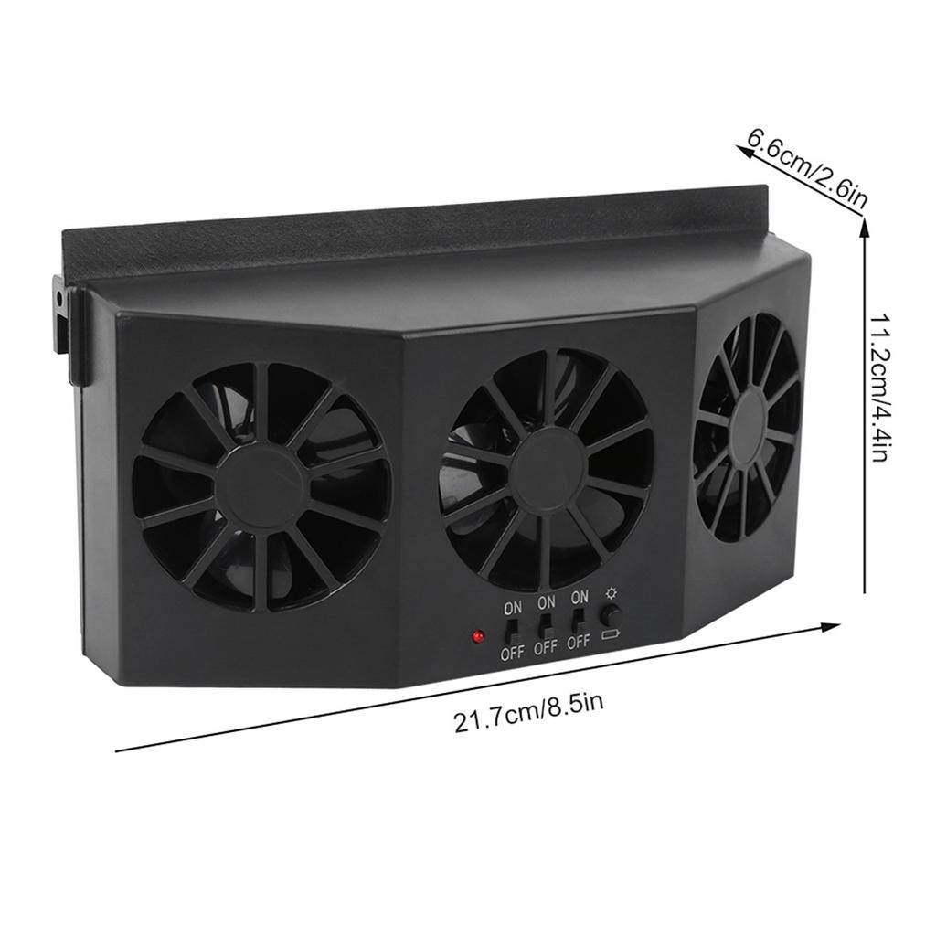 Tragbarer solarbetriebener Autoventilator Automobil-Lüftungsschlitz Belüftungskühlventilator