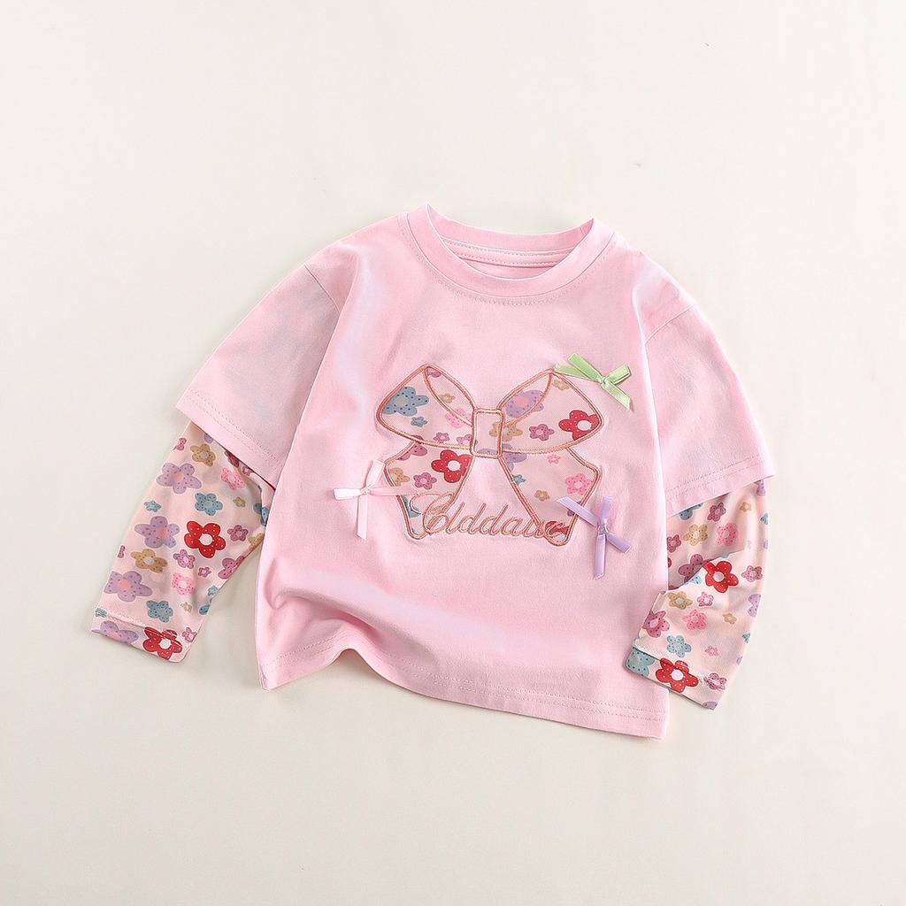 Summer T-shirt for Baby Girls Summer Clothes Ice Sleeves Sunscreen Top Children's Summer Clothes