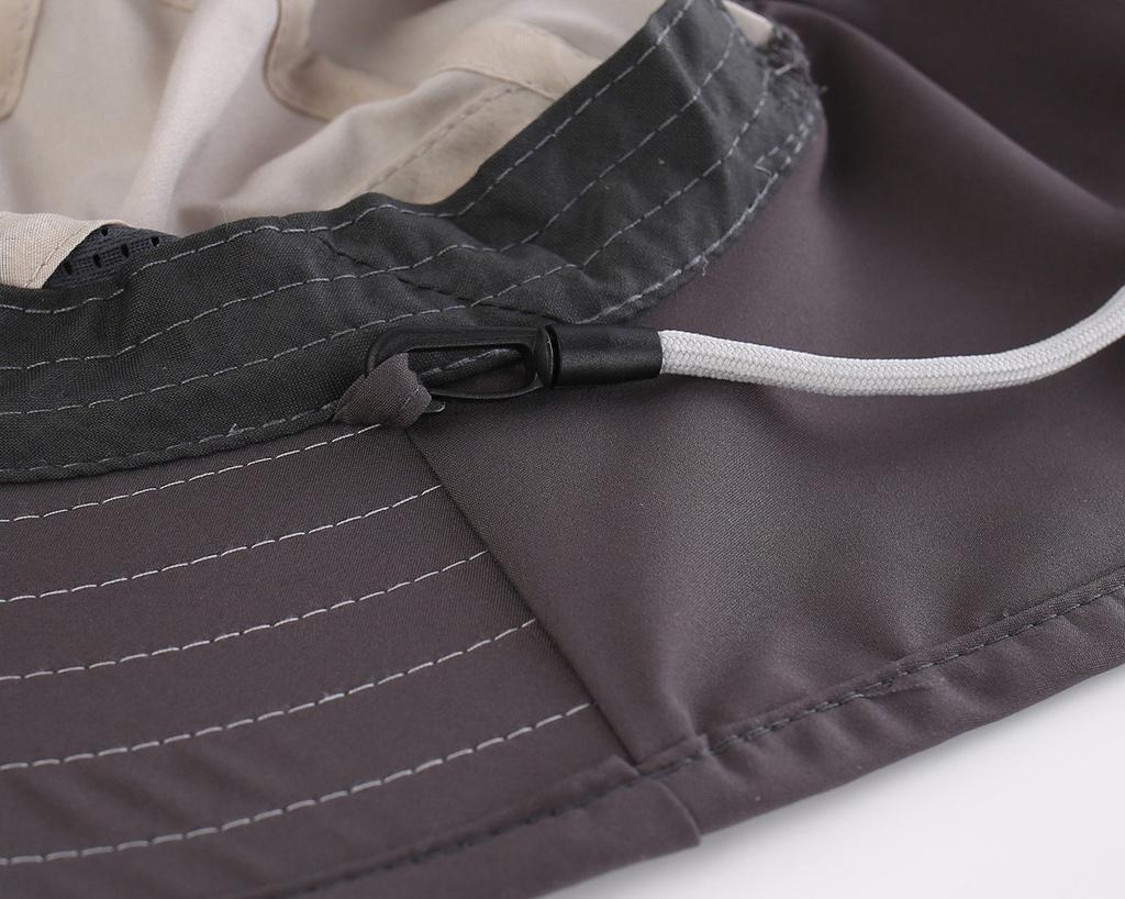 Conectaile Summer UPF Wide Brim Safari Hat with Sun Hat for Boys and UV Gray Kids' 50+ Flap, Girls, Protection,