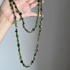 Bohemian Antique Necklace Colorful and Green Double Layers Necklace Long Necklace  Women Girls