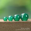 Natural Green Agate Jade Beads (6-12mm) for DIY Bracelets - Large Hole, Ruyi Pass Design, Thick Thread Jewelry Accessories