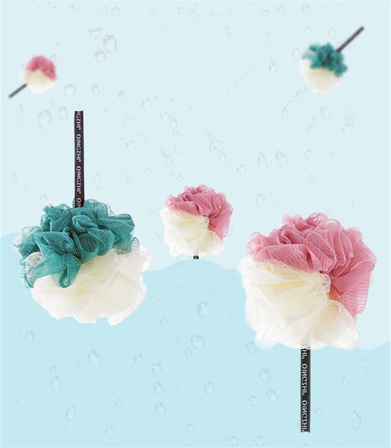 1 ks Velké kuličky do koupele Rich Bubbles Body Flower Houba do koupele Sprchový kartáč Tělové kuličky