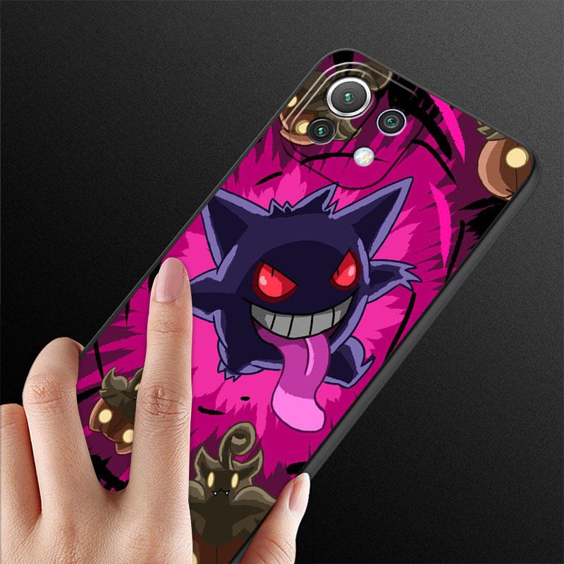 Case For Xiaomi Mi 11 Lite 5G NE 11T Pro 10T 9T 12 12T 12S 12X 11X 11i Note 10 9 Silicone TPU Phone Cover Pokemon Gengar Cool