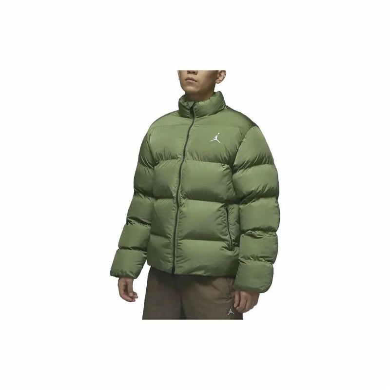 Jordan Stehkragen Lässige Baumwollwattierte Jacke FB7332-340 Herrengrößen