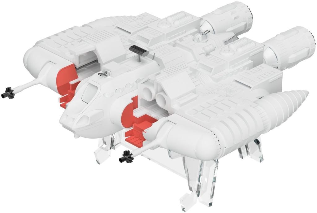 HMA Message from Space Galactic Wars Riabe Special Plastic Model Kit Acrylic Base Set