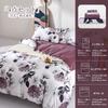 MILDLY Duvet Cover Single 4 Piece Set Egyptian Extra Long Cotton Duvet Cover Set Duvet Cover Fitted Sheet 300TC Satin Good To the Touch and Highly