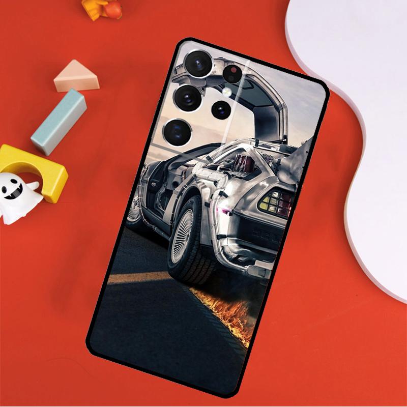 Back To the Future DeLorean Phone Case For Samsung Galaxy S25 Ultra S9 S10 S20 S21 FE S22 S23 S24 Plus S24 Ultra Cover