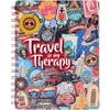 Doodle Travel Tales Wiro Bound Notebook Diary with Theme Based Bookmark Dangler(B5, 80 GSM, 160 Ruled Pages)