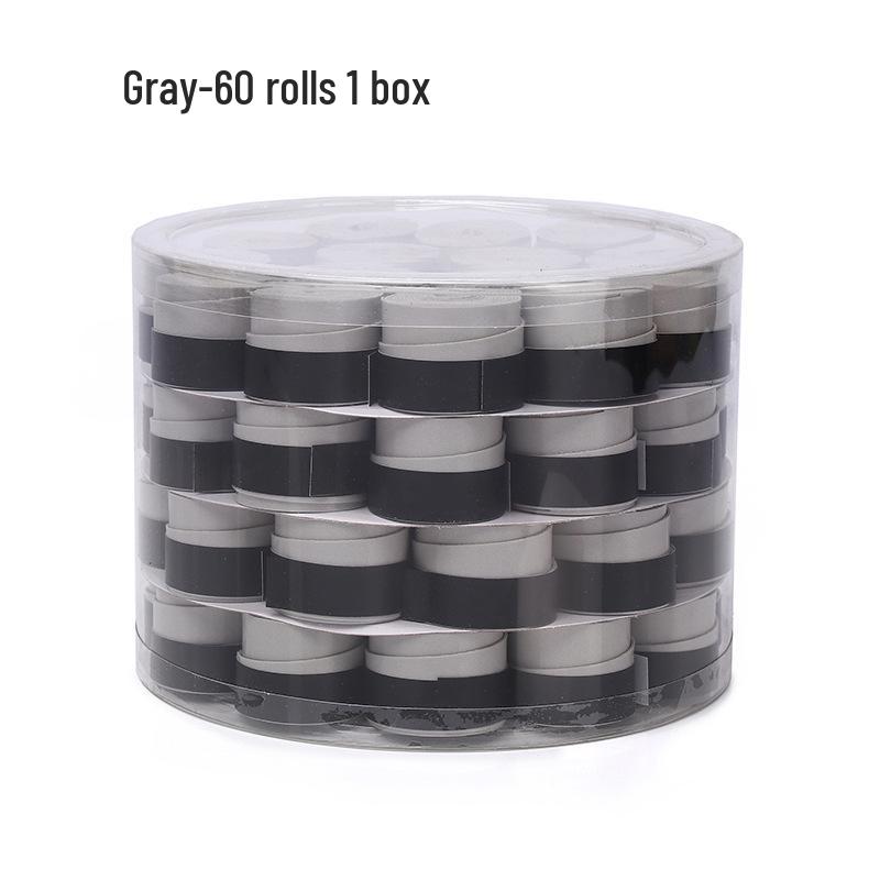 Elastic Perforated PU Leather Overgrip for Badminton, Tennis & Table Tennis Rackets, Fishing Rods with Ribbed Sweatband