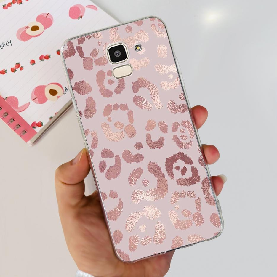 For Samsung Galaxy J6 2018 Case SM-J600F Stylish Painted Cover Clear Silicone Soft TPU Phone Case For Samsung J6 Plus J6+ Bumper